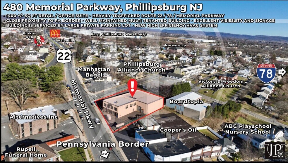 480 Memorial Pky, Phillipsburg, NJ à louer - Photo de l’immeuble – Image 1 sur 20