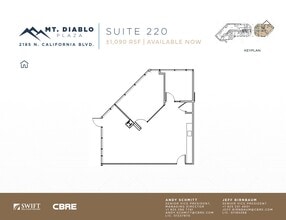 2185 N California Blvd, Walnut Creek, CA à louer Plan d’étage– Image 1 sur 1