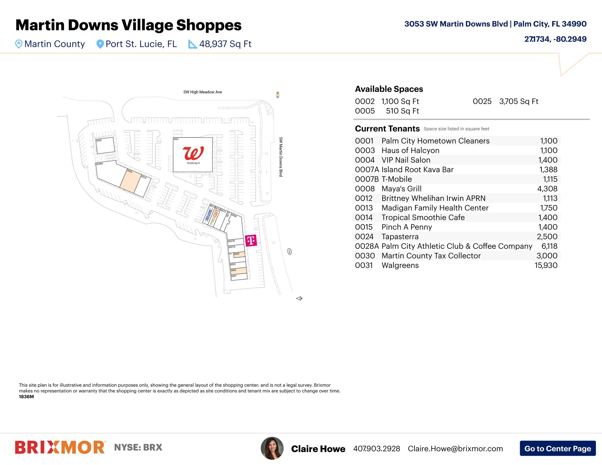 3001-3139 SW Martin Downs Blvd, Palm City, FL à louer Plan de site– Image 1 sur 1