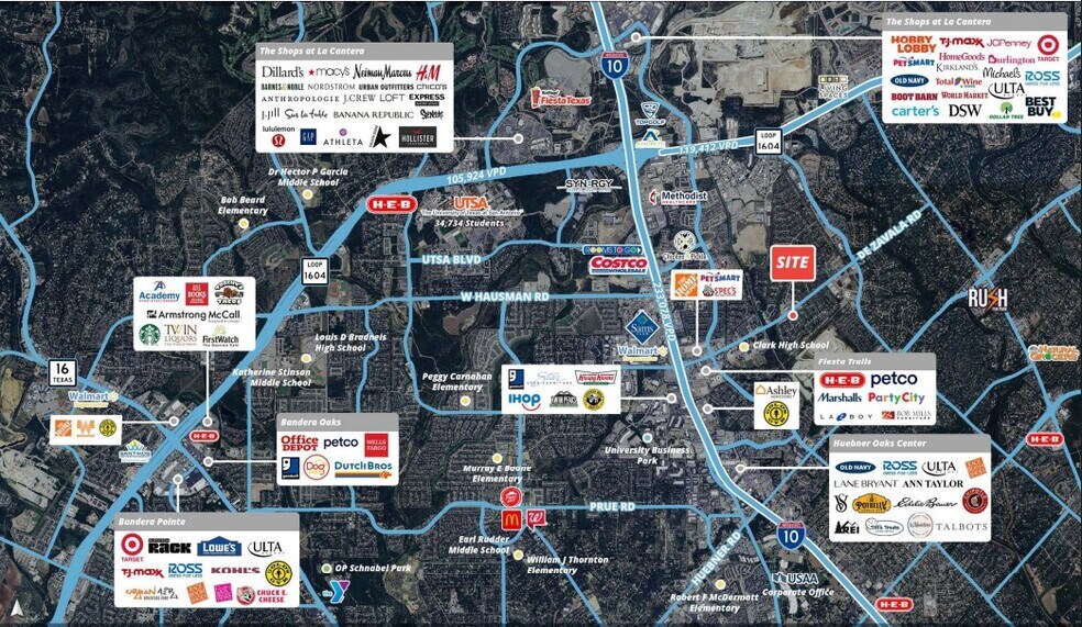 4500 De Zavala Rd, San Antonio, TX à vendre - Aérien – Image 2 sur 4