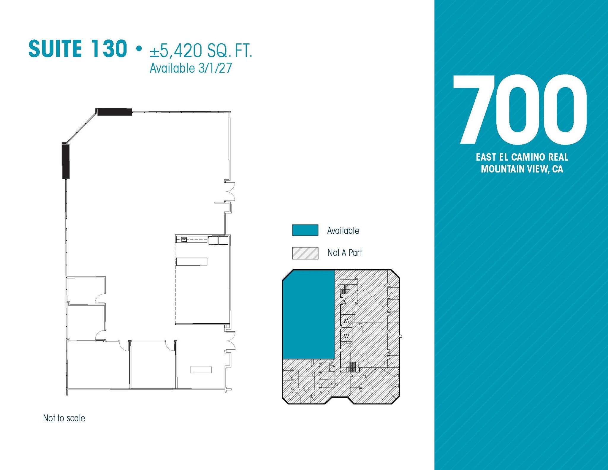 700 E El Camino Real, Mountain View, CA à louer Plan d’étage– Image 1 sur 1