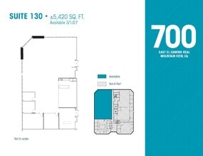 700 E El Camino Real, Mountain View, CA à louer Plan d’étage– Image 1 sur 1