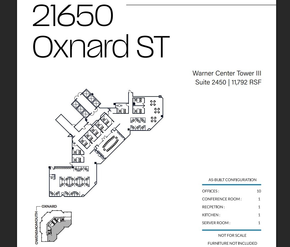 21600 Oxnard St, Woodland Hills, CA à louer Plan d’étage– Image 1 sur 1