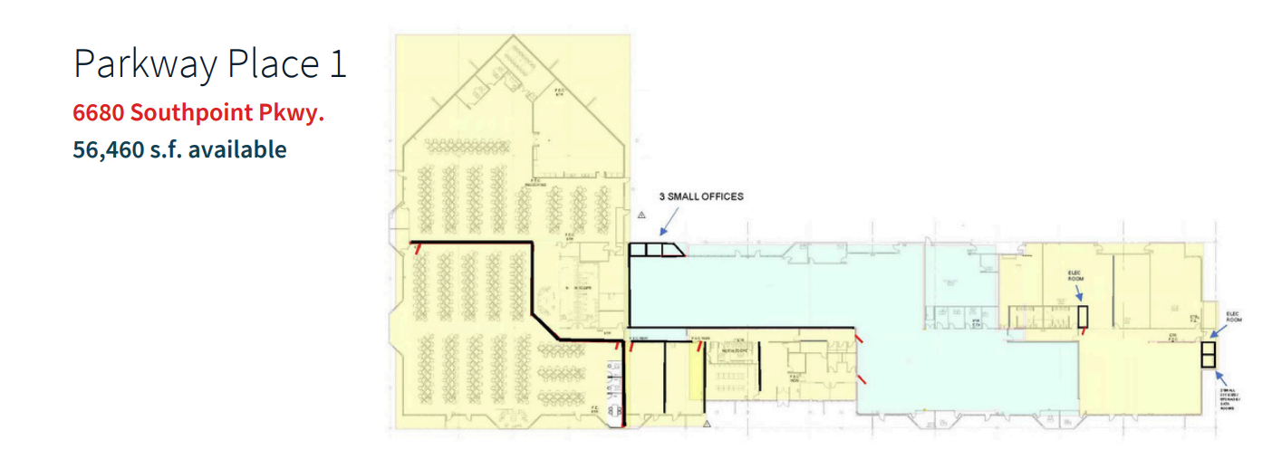 6680 Southpoint Pky, Jacksonville, FL à louer Plan d’étage– Image 1 sur 1