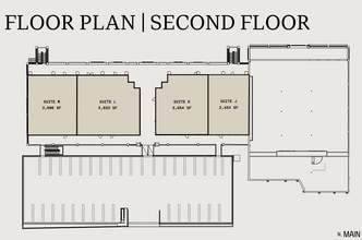 505 N Main St, Greenville, SC à louer Plan d’étage– Image 1 sur 2