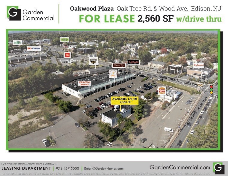 1627 Oak Tree Rd, Edison, NJ à louer - Photo de l’immeuble – Image 2 sur 5