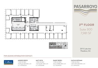 225 S Lake Ave, Pasadena, CA à louer Plan d’étage– Image 1 sur 1