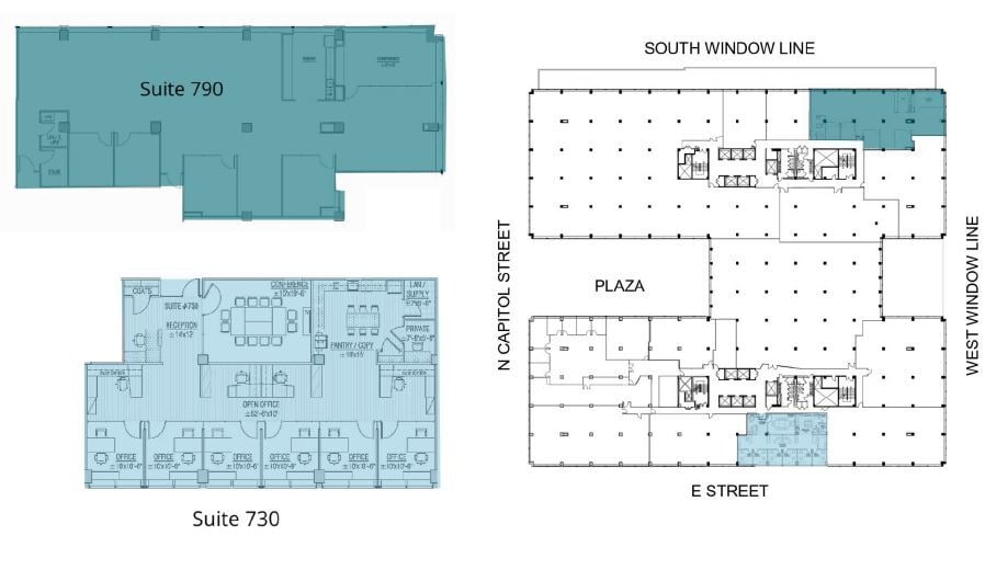 400-444 N Capitol St NW, Washington, DC à louer Plan d’étage– Image 1 sur 2