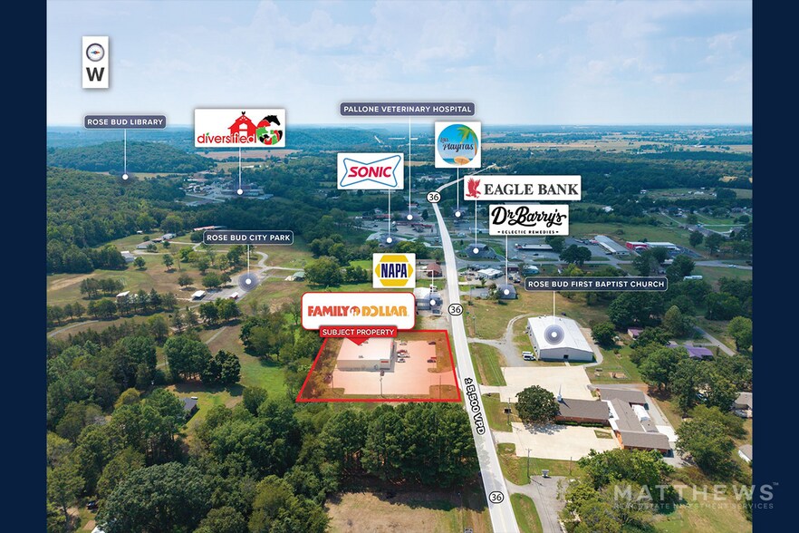 5991 Highway 36 W, Rose Bud, AR à vendre - Photo de l’immeuble – Image 3 sur 3