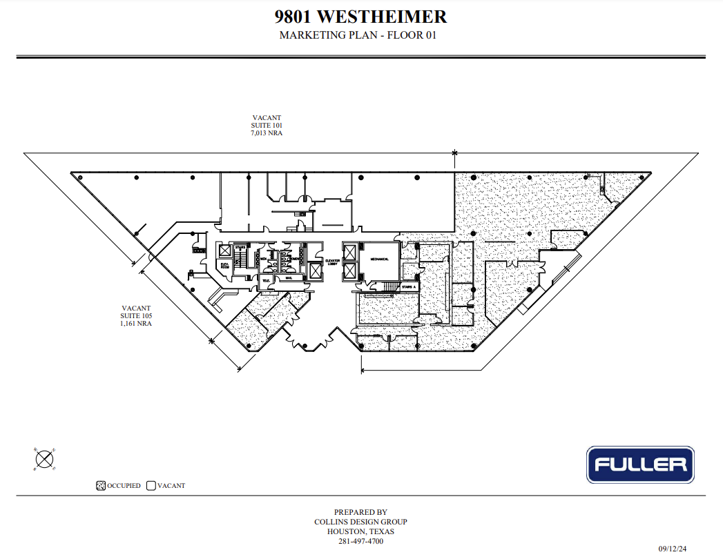 9801 Westheimer Rd, Houston, TX à louer Plan d’étage– Image 1 sur 1