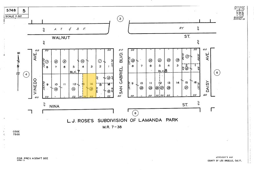 2674 E Walnut St, Pasadena, CA à vendre - Plan cadastral – Image 3 sur 3