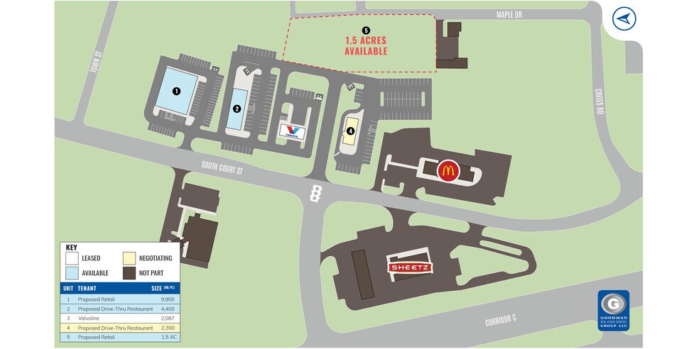 1250 S Court St, Circleville, OH à louer - Plan de site – Image 3 sur 3
