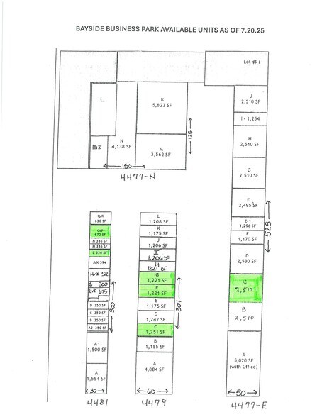 4477-4481 122nd Ave N, Clearwater, FL à louer - Plan de site – Image 2 sur 3