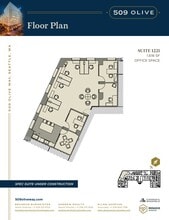 509 Olive Way, Seattle, WA à louer Plan d’étage– Image 2 sur 2