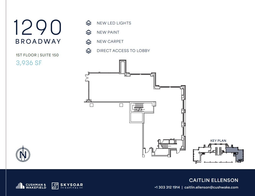 1290 Broadway, Denver, CO à louer Plan d’étage– Image 1 sur 1