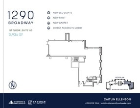 1290 Broadway, Denver, CO à louer Plan d’étage– Image 1 sur 1