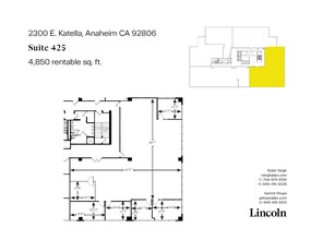 2300 E Katella Ave, Anaheim, CA à louer Plan d’étage– Image 1 sur 10