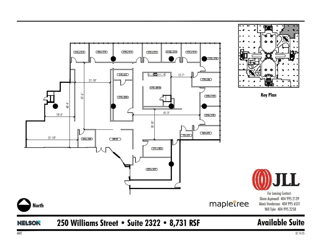 250 Williams St NW, Atlanta, GA à louer Plan d’étage– Image 1 sur 1
