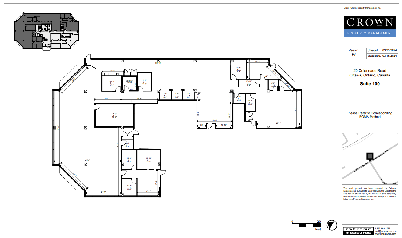 20 Colonnade Rd, Ottawa, ON à louer Plan d’étage– Image 1 sur 1