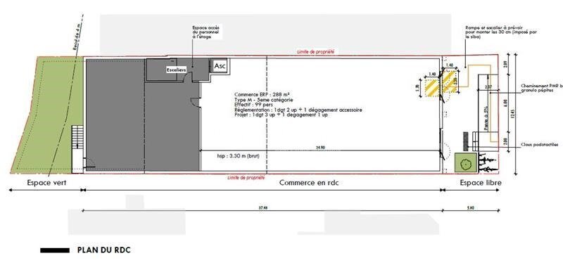 Local commercial dans Lège-Cap-Ferret à louer - Plan d’étage – Image 2 sur 4