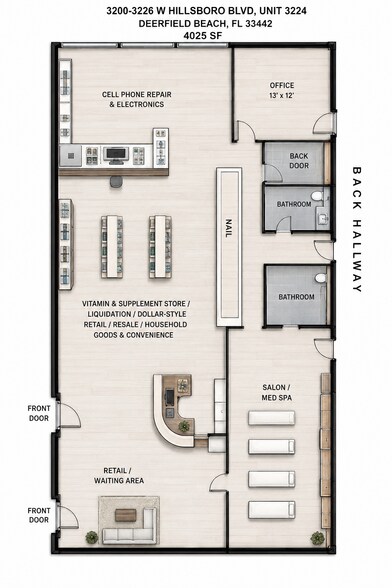 3200-3226 W Hillsboro Blvd, Deerfield Beach, FL à louer - Plan d’étage – Image 3 sur 28