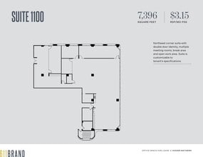 611 N Brand Blvd, Glendale, CA à louer Plan d’étage– Image 1 sur 1