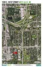 1535 S 101st St, West Allis, WI - VUE AÉRIENNE  vue de carte