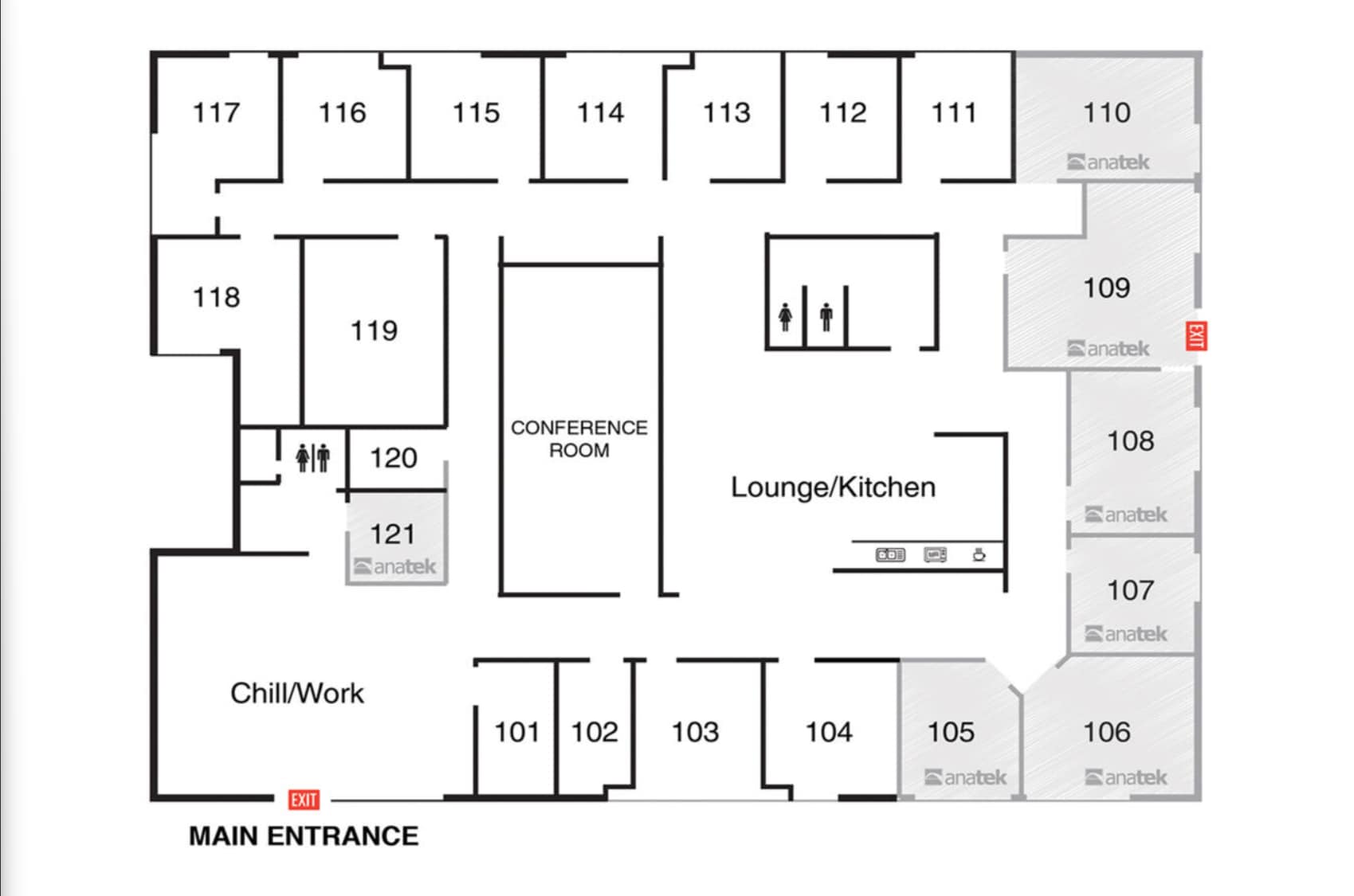 1900 The Exchange SE, Atlanta, GA à louer Plan d’étage– Image 1 sur 1