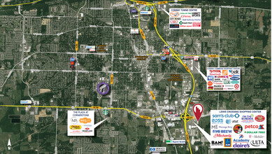 I-40 & Dave Ward Rd, Conway, AR - VUE AÉRIENNE  vue de carte