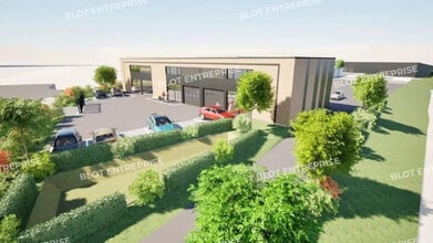 Saint-Gilles, IEV - Vue aérienne  vue de carte