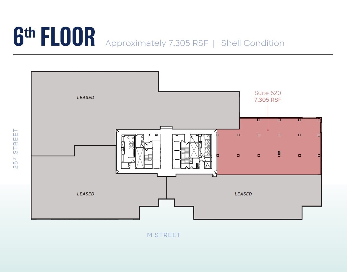 2445 M St NW, Washington, DC à louer Plan d’étage– Image 1 sur 1