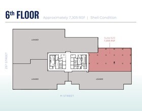 2445 M St NW, Washington, DC à louer Plan d’étage– Image 1 sur 1