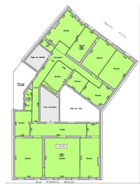 5 Rue Frédéric Bastiat, Paris à louer - Plan d’étage – Image 3 sur 7