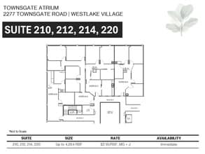 2277 Townsgate Rd, Westlake Village, CA à louer Plan d’étage– Image 2 sur 8