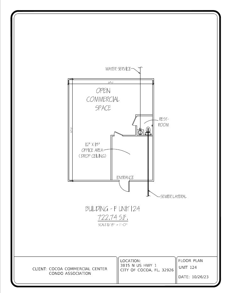 3815 N US Hwy 1, Cocoa, FL à louer Plan d’étage– Image 1 sur 1