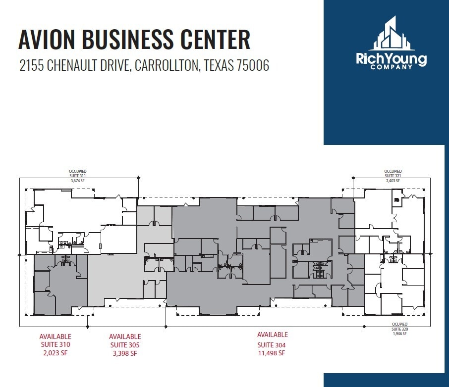 2155 Chenault Dr, Carrollton, TX à louer Plan d’étage– Image 1 sur 2