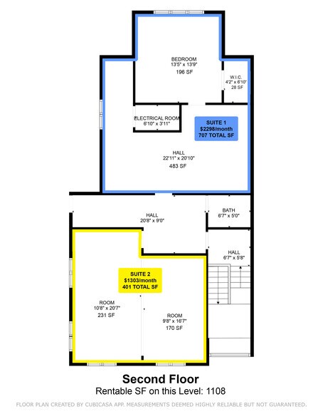 610 N Washington St, Naperville, IL à louer - Plan d’étage – Image 2 sur 8