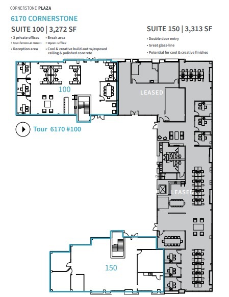 6160 Cornerstone Ct E, San Diego, CA à louer Plan d’étage– Image 1 sur 1