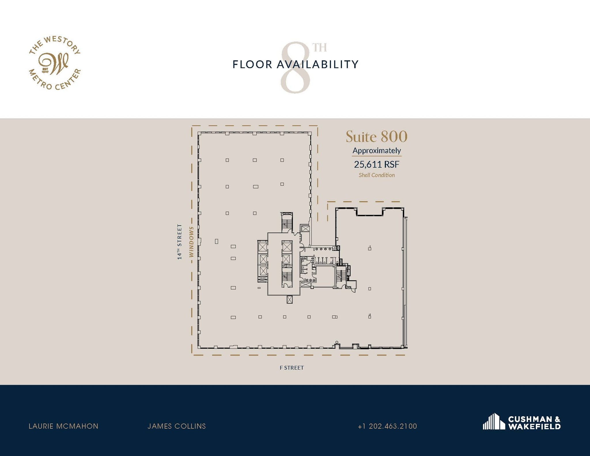 607 14th St NW, Washington, DC à louer Plan d’étage– Image 1 sur 2