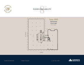 607 14th St NW, Washington, DC à louer Plan d’étage– Image 1 sur 2