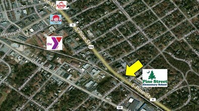 485 S Pine St, Spartanburg, SC - Vue aérienne vue de carte