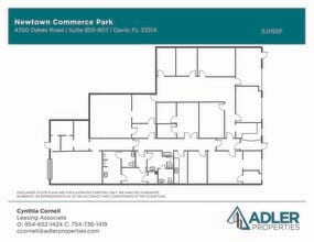 4350-4380 Oakes Rd, Davie, FL à louer Plan d’étage– Image 1 sur 10