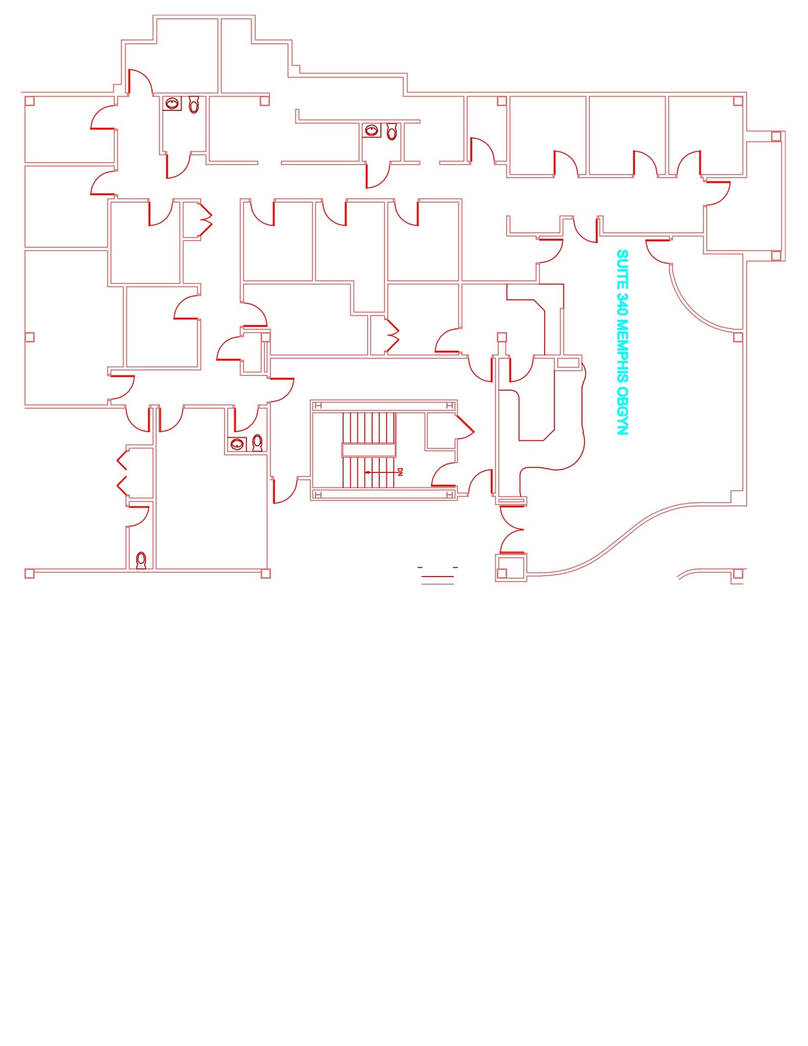 7705 Poplar Ave, Germantown, TN à louer Plan de site– Image 1 sur 1