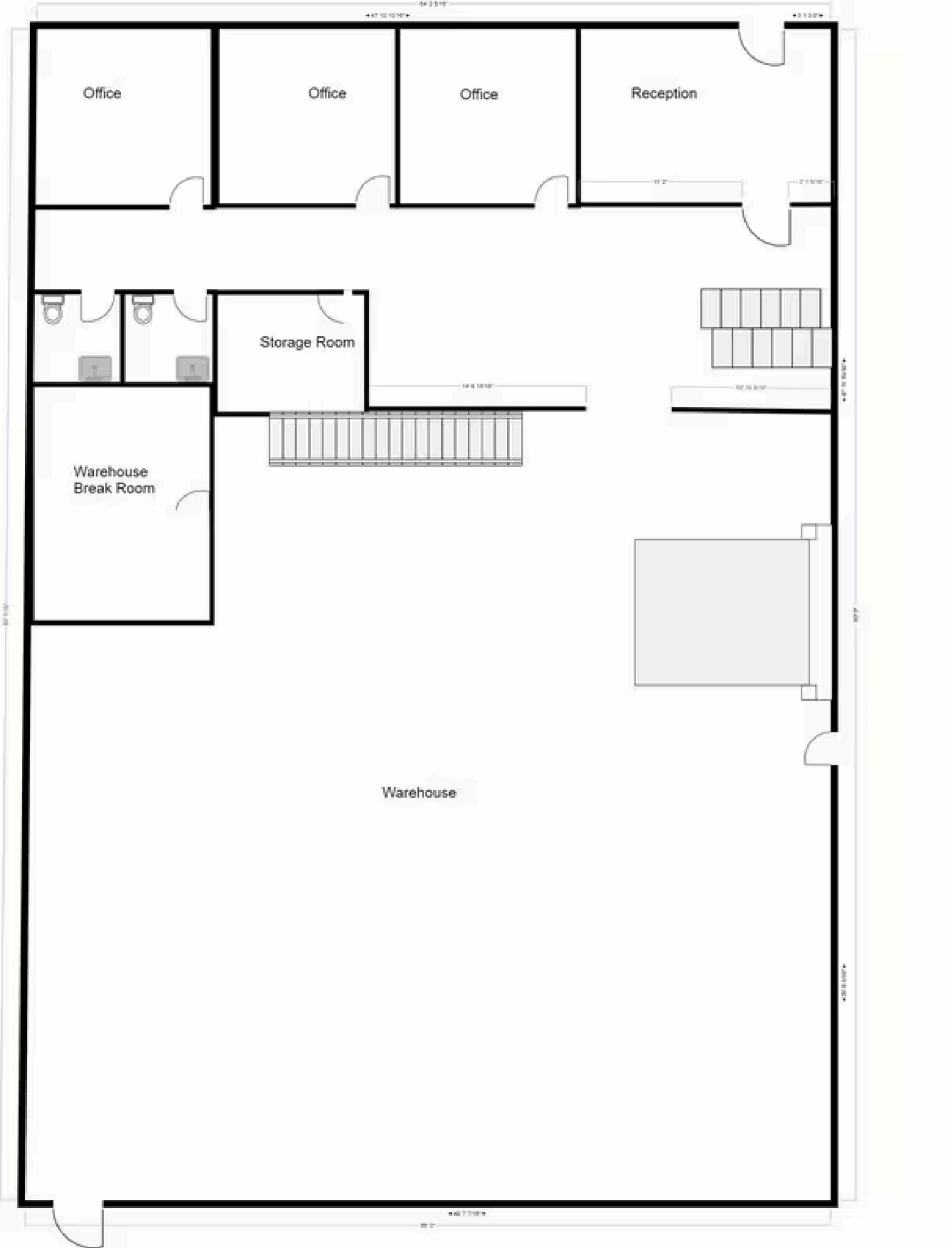16812 Red Hill Ave, Irvine, CA à louer Plan d’étage– Image 1 sur 4