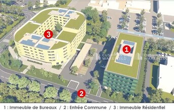Schiltigheim - Vue aérienne vue de carte