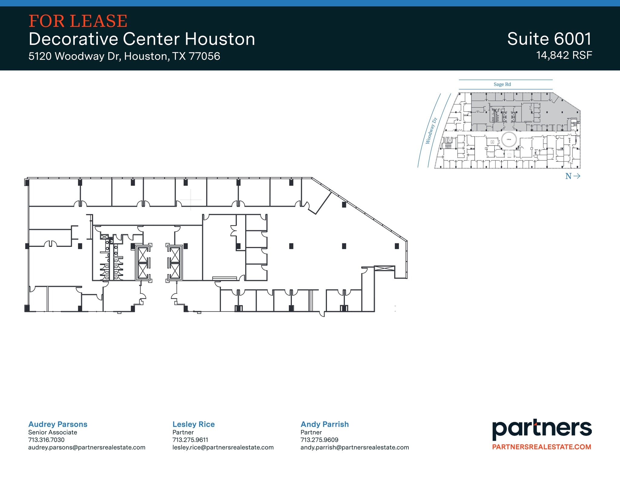 5120 Woodway Dr, Houston, TX à louer Plan de site– Image 1 sur 1