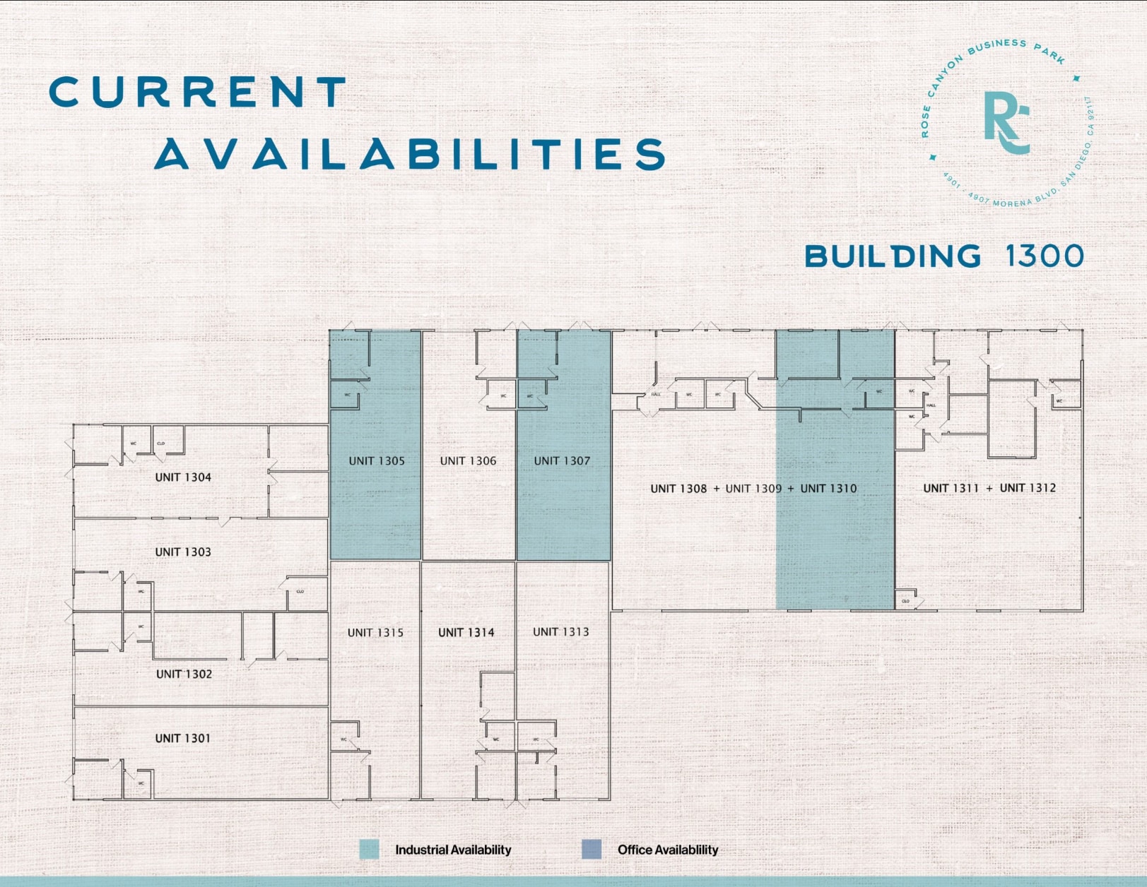 4901-4907 Morena Blvd, San Diego, CA à louer Plan d’étage– Image 1 sur 1