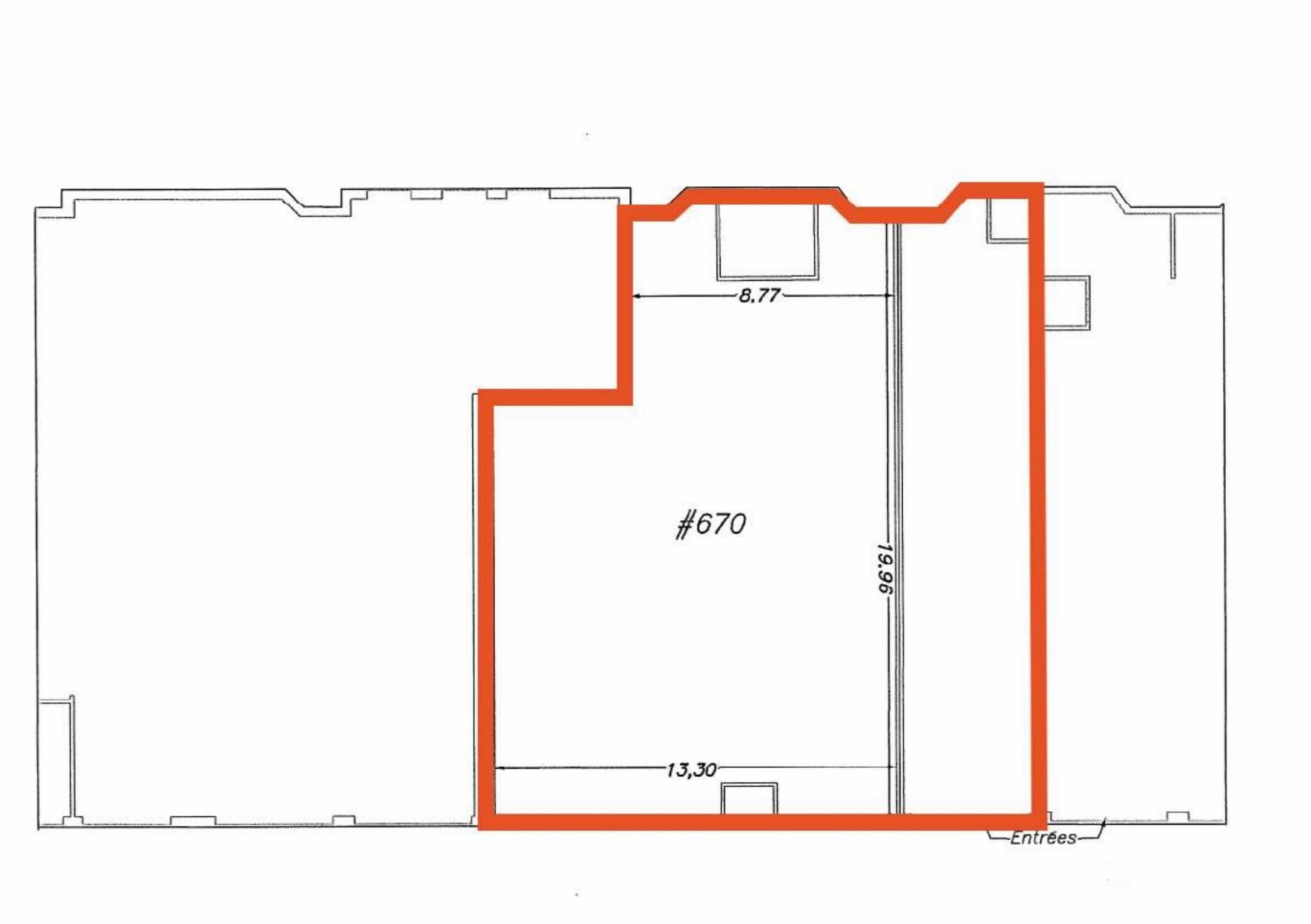 694-750 Montarville, Saint-bruno, QC à louer Plan d’étage– Image 1 sur 3