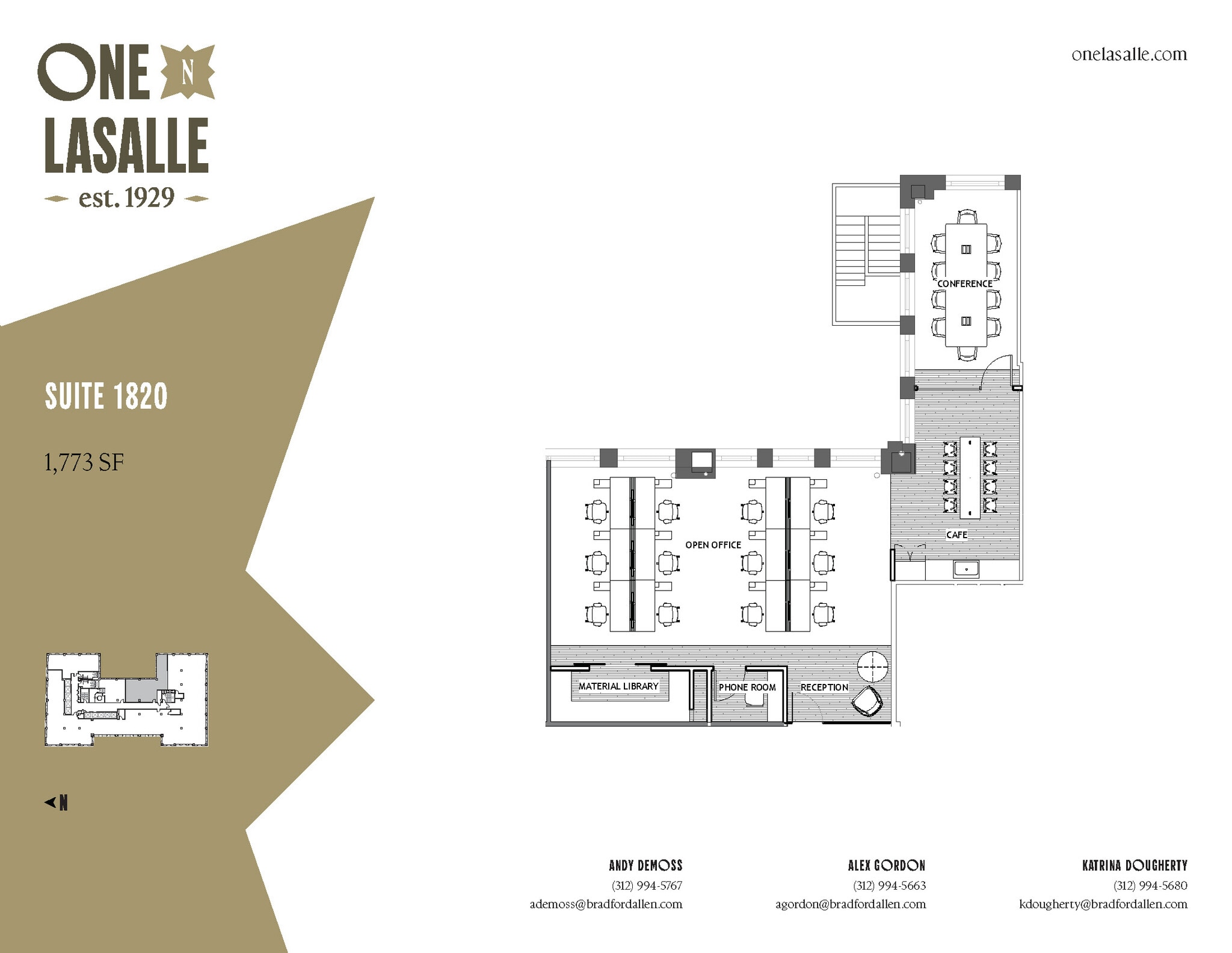 1 N La Salle St, Chicago, IL à louer Plan d’étage– Image 1 sur 1
