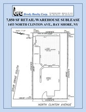 1453 N Clinton Ave, Bay Shore, NY à louer Plan de site– Image 1 sur 1